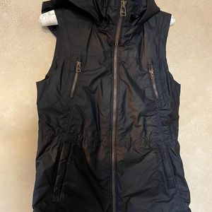 Athleta black coat vest